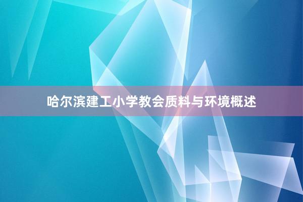 哈尔滨建工小学教会质料与环境概述